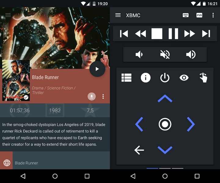 yatse control remoto para Android Kodi