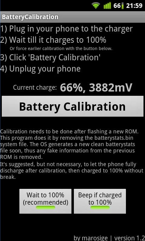 battery calibration calibrar la batería