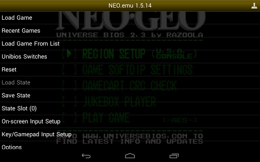 neo.emu emulador de neo geo para android