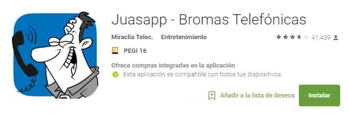 Juasapp bromas telefónicas 100 mejores aplicaciones android gratis Juasapp bromas telefónicas 100 mejores aplicaciones android gratis