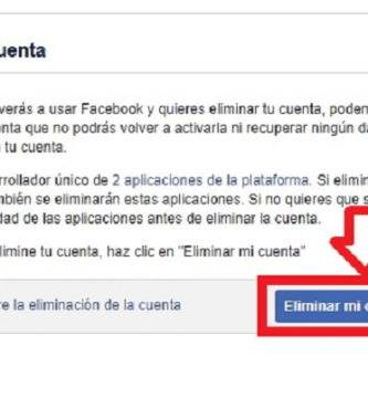 Eliminar Una Cuenta De Facebook