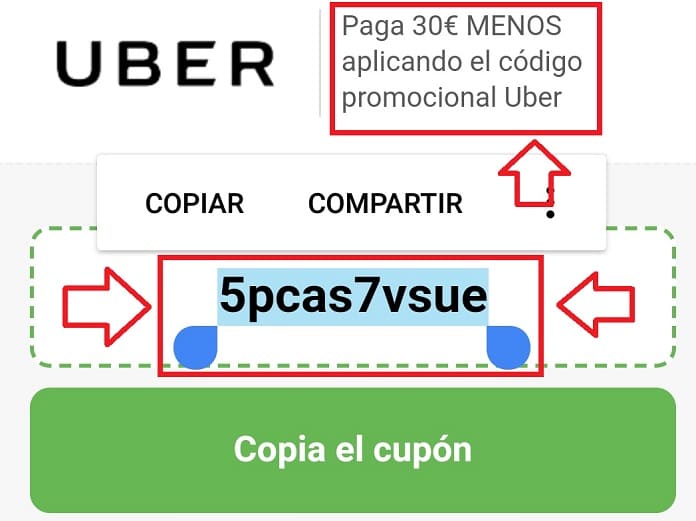 Códigos Uber España