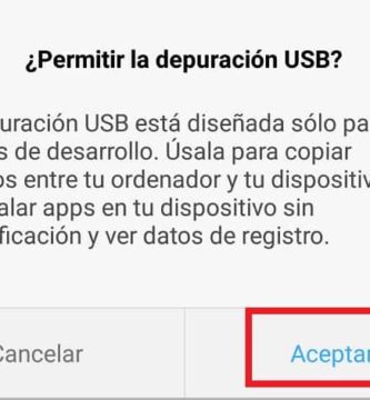 activar modo depuración USB
