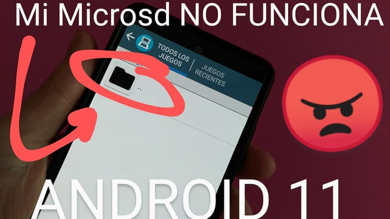 microsd no aparece android 11.