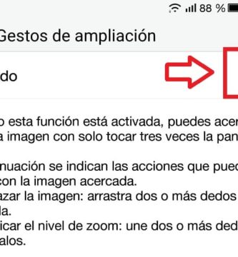gestos de ampliación