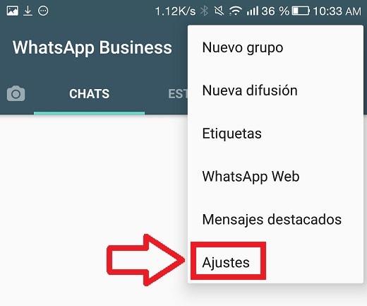 configurar perfil de whatsapp business