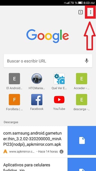 Modo incognito chrome celular