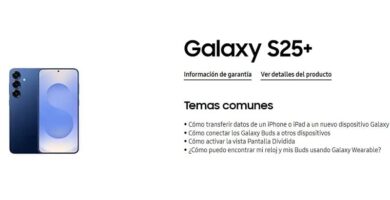 Manual Samsung Galaxy S25 plus.