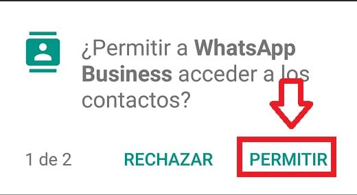 whatsapp business permitir