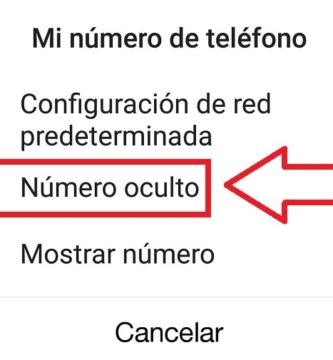 ocultar mi numero al llamar android