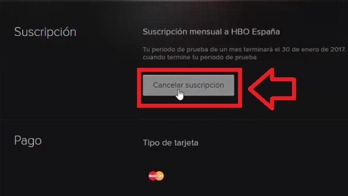 Cancelar Suscripción HBO España
