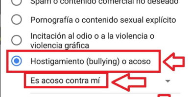 cómo denunciar un comentario en YouTube