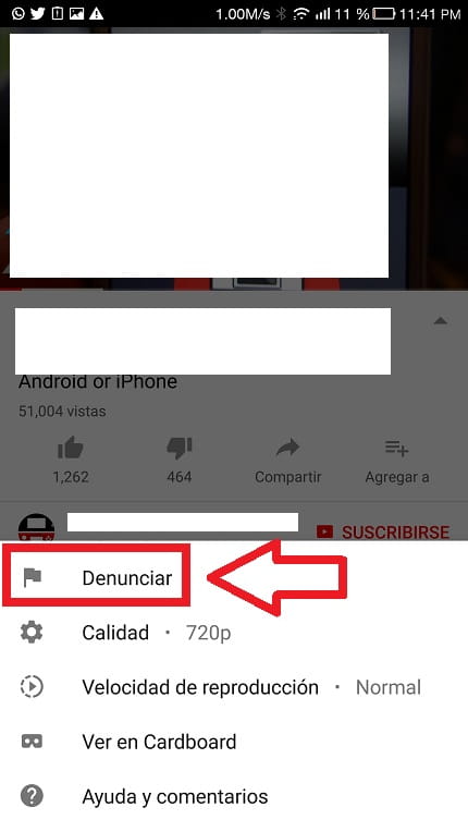 como denunciar un video de youtube por copyright