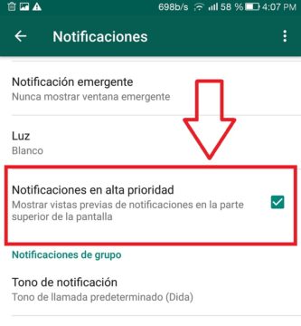 Notificaciones En Alta Prioridad