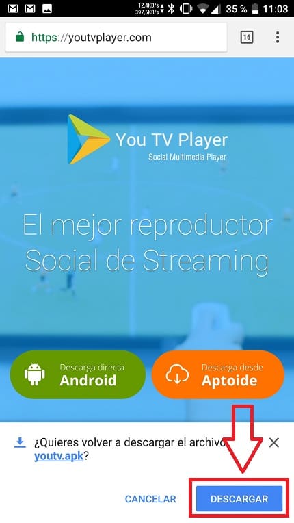 you tv player para android