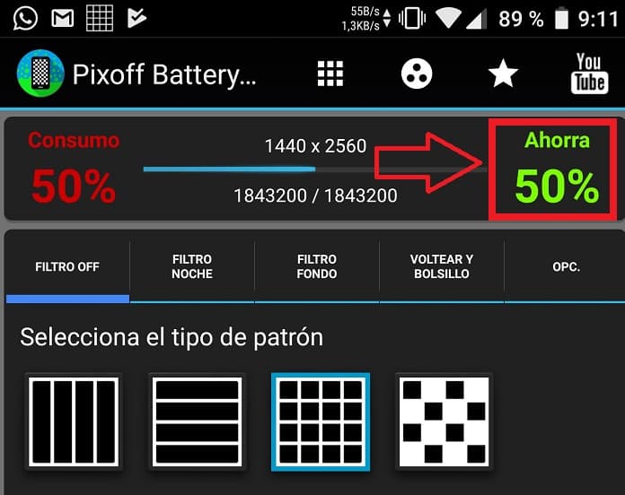 Pixoff Battery Saver App