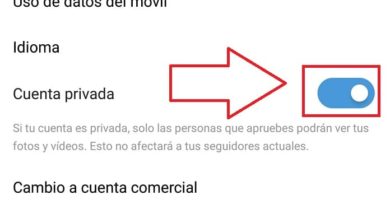 cambiar a cuenta privada instagram