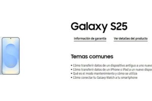 manual usuario samsung galaxy s25.