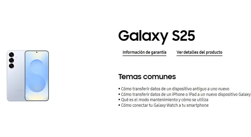 manual usuario samsung galaxy s25.