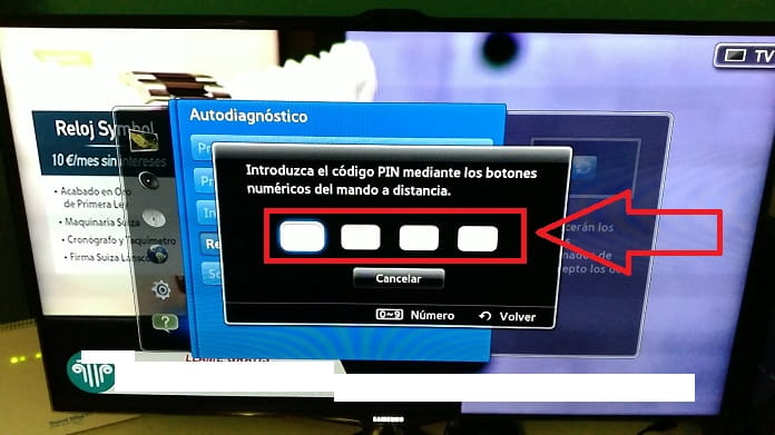 pin de reinicio samsung smart tv