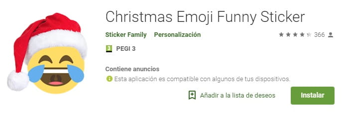 stickers emojis navidad para whatsapp.