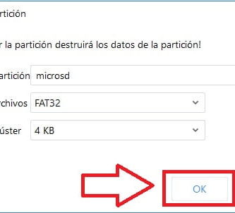 formatear microsd a fat 32.