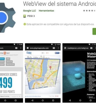 ¿Qué es la aplicación Android System WebView?