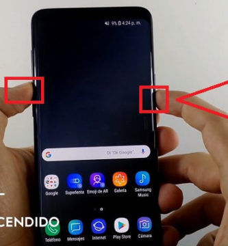 captura de pantalla samsung s9 note