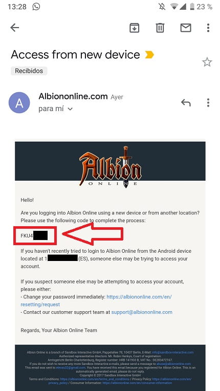 albion online android key.
