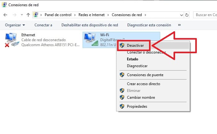 la funcionalidad inalambrica esta desactivada windows 8.1