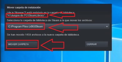 como cambiar la ubicacion de steam