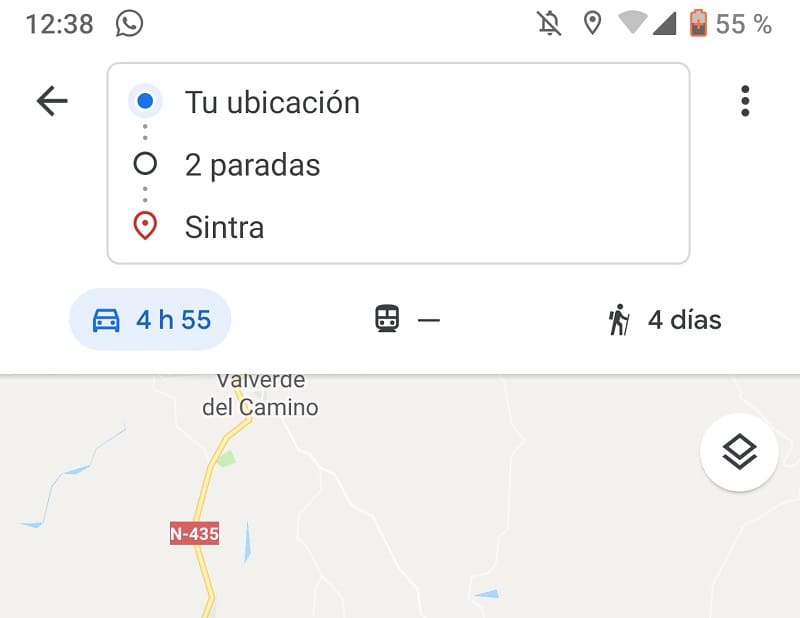 añadir ruta a google maps