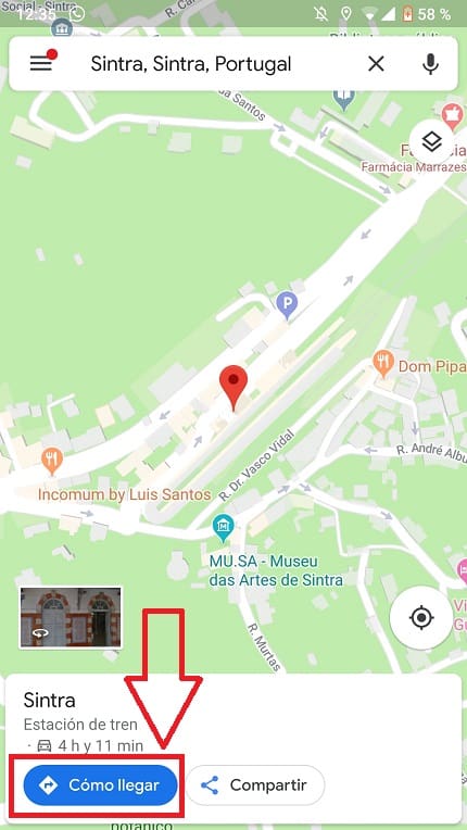 crear ruta google maps android
