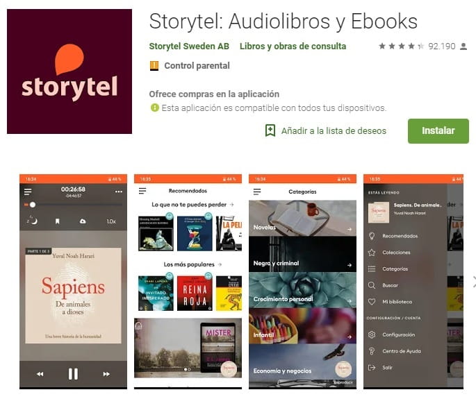 descargar audiolibros gratis en español para android