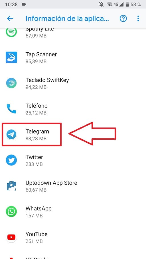 telegram se ha detenido