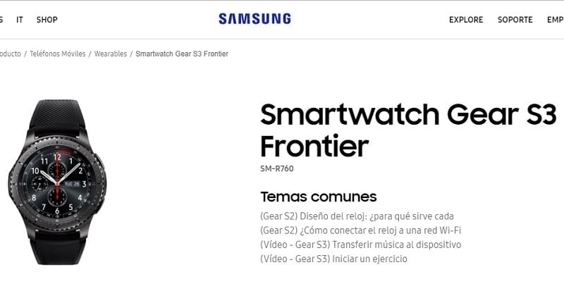 descarga manual de usuario smartwatch samsung s3 frontier.