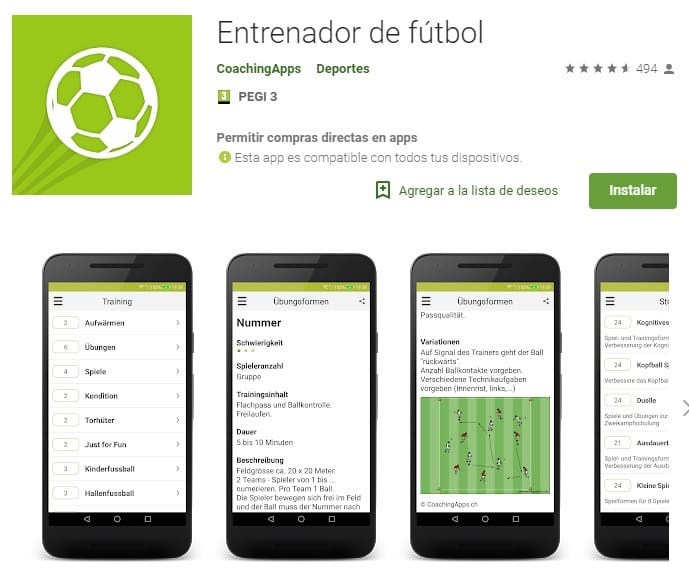 aplicaciones para entrenadores de futbol gratis