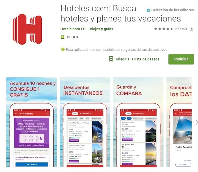 app para encontrar hoteles