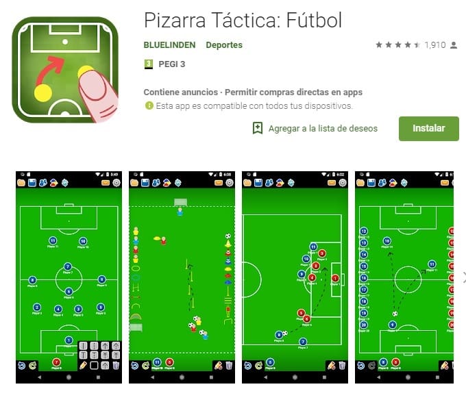 aplicaciones android para entrenadores de futbol
