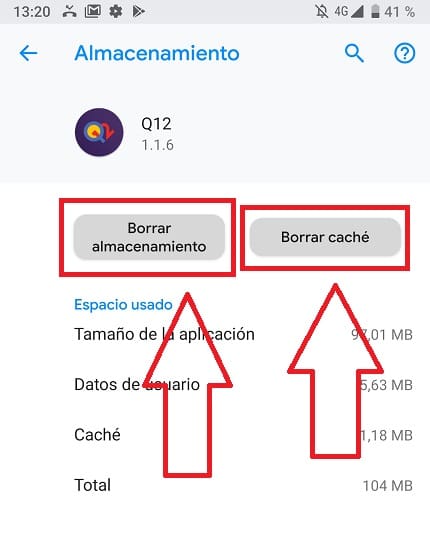 la aplicación q12 trivia se ha detenido.