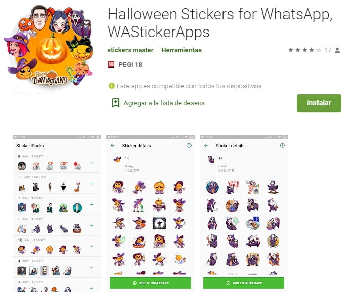 stickers de halloween para whatsapp.