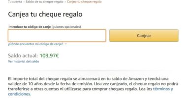 como canjear cheque regalo amazon