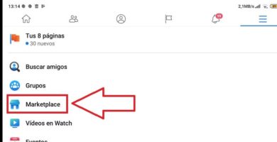 como ver el icono de marketplace en facebook