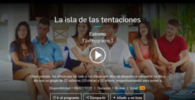 isla de las tentaciones a la carta