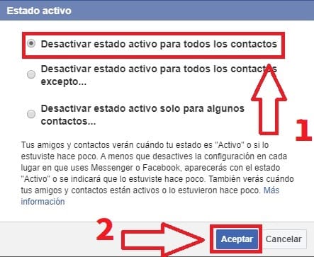 desactivar messenger de facebook