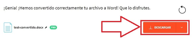 convertir a pdf a word gratis en español
