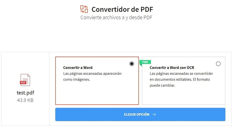 pasar de PDF a Word gratis