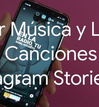 musica con letra stories instagram