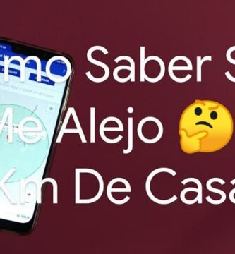 cómo saber si me alejo 1 km de casa.