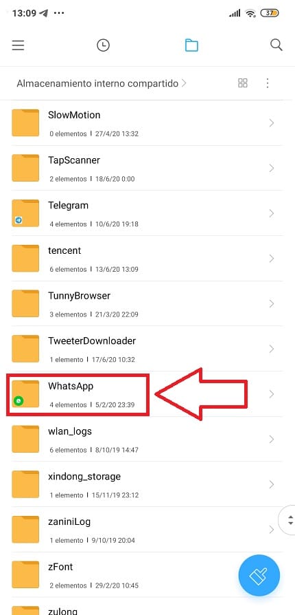 donde guarda audio whatsapp